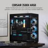 imageCORSAIR 3500X ARGB MidTower ATX PC Case  Panoramic Tempered Glass  Reverse Connection Motherboard Compatible  3X CORSAIR RS120 ARGB Fans Included  BlackBlack