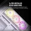 imageCORSAIR 3500X ARGB MidTower ATX PC Case  Panoramic Tempered Glass  Reverse Connection Motherboard Compatible  3X CORSAIR RS120 ARGB Fans Included  BlackWhite
