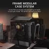 imageCORSAIR 4000D Frame Modular MidTower ATX PC Case  High Airflow InfiniRail Fan Mounting System Dual 360mm Radiator Support ASUS BTF MSI Project Zero Gigabyte Project Stealth  WhiteBlack