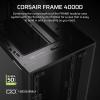 imageCORSAIR 4000D Frame Modular MidTower ATX PC Case  High Airflow InfiniRail Fan Mounting System Dual 360mm Radiator Support ASUS BTF MSI Project Zero Gigabyte Project Stealth  WhiteBlack