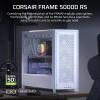 imageCORSAIR Frame 5000D RS Modular High Airflow MidTower PC Case  4X PreInstalled RS Fans InfiniRail Fan Mounting System GPU AntiSag ASUS BTF MSI Project Zero Gigabyte Project Stealth  White