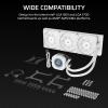 imageCORSAIR Nautilus 240 RS LCD Liquid CPU Cooler  21quot IPS LCD Screen 240mm AIO LowNoise DaisyChain Intel LGA 18511700 AMD AM5AM4  2X RS120 Fans Included  WhiteWhite