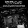 imageCORSAIR Nautilus 360 RS ARGB Liquid CPU Cooler  360mm AIO  LowNoise  Direct Motherboard Connection  DaisyChain  Intel LGA 18511700 AMD AM5AM4  3X RS120 ARGB Fans Included  BlackBlack