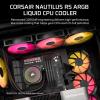 imageCORSAIR Nautilus 360 RS ARGB Liquid CPU Cooler  360mm AIO  LowNoise  Direct Motherboard Connection  DaisyChain  Intel LGA 18511700 AMD AM5AM4  3X RS120 ARGB Fans Included  BlackBlack