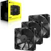 imageCORSAIR RS140 ARGB 140mm PWM Fans  DaisyChain Connection  LowNoise  Magnetic Dome Bearing  Dual Pack  BlackBlack