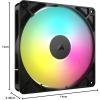 imageCORSAIR RS140 ARGB 140mm PWM Fans  DaisyChain Connection  LowNoise  Magnetic Dome Bearing  Dual Pack  BlackBlack