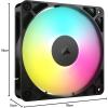 imageCORSAIR RS140 ARGB 140mm PWM Fans  DaisyChain Connection  LowNoise  Magnetic Dome Bearing  Dual Pack  BlackBlack
