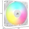 imageCORSAIR RS140 ARGB 140mm PWM Fans  DaisyChain Connection  LowNoise  Magnetic Dome Bearing  Dual Pack  BlackWhite