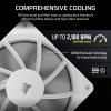 imageCORSAIR RS140 ARGB 140mm PWM Fans  DaisyChain Connection  LowNoise  Magnetic Dome Bearing  Dual Pack  BlackWhite