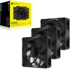 imageCORSAIR RS140 MAX 140mm PWM Thick Fans  High Static Pressure  Liquid Crystal Polymer Construction  Dual Pack  Black3 x 120mm