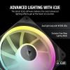 imageCORSAIR iCUE Link LX120 RGB 120mm PWM Fans Triple Pack  Dual Light Loops  Includes iCUE Link System Hub  CORSAIR AirGuide Technology  BlackBlack
