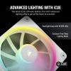imageCORSAIR iCUE Link LX120 RGB 120mm PWM Fans Triple Pack  Dual Light Loops  Includes iCUE Link System Hub  CORSAIR AirGuide Technology  BlackWhite