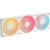 imageCORSAIR iCUE Link LX120R RGB 120mm PWM Reverse Fans  Triple Fan Kit  LowNoise Magnetic Dome Bearing Dual Light Loops CORSAIR QuikTurn Screws Zero RPM Mode  BlackWhite