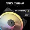 imageCORSAIR iCUE Link LX120R RGB 120mm PWM Reverse Fans  Triple Fan Kit  LowNoise Magnetic Dome Bearing Dual Light Loops CORSAIR QuikTurn Screws Zero RPM Mode  BlackBlack