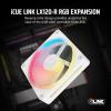 imageCORSAIR iCUE Link LX120R RGB 120mm PWM Reverse Fans  Triple Fan Kit  LowNoise Magnetic Dome Bearing Dual Light Loops CORSAIR QuikTurn Screws Zero RPM Mode  BlackWhite