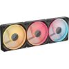 imageCORSAIR iCUE Link LX120R RGB 120mm PWM Reverse Fans  Triple Fan Kit  LowNoise Magnetic Dome Bearing Dual Light Loops CORSAIR QuikTurn Screws Zero RPM Mode  BlackBlack