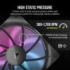 imageCORSAIR iCUE Link RX120 RGB 120mm PWM Fan  Magnetic Dome Bearing  Single Fan  WhiteBlack