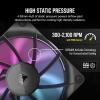 imageCORSAIR iCUE Link RX120 RGB 120mm PWM Fan  Magnetic Dome Bearing  Single Fan  WhiteBlack