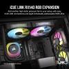 imageCORSAIR iCUE Link RX120 RGB 120mm PWM Fan  Magnetic Dome Bearing  Single Fan  WhiteBlack