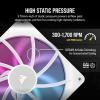 imageCORSAIR iCUE Link RX120 RGB 120mm PWM Fan  Magnetic Dome Bearing  Single Fan  WhiteWhite