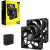 imageCORSAIR iCUE Link RX140 MAX RGB 140mm PWM Thick Fans with iCUE Link System Hub  HighStatic Pressure  Magnetic Dome Bearing  Dual Pack  BlackBlack