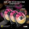 imageCORSAIR iCUE Link RX140 MAX RGB 140mm PWM Thick Fans with iCUE Link System Hub  HighStatic Pressure  Magnetic Dome Bearing  Dual Pack  BlackBlack