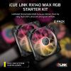 imageCORSAIR iCUE Link RX140 MAX RGB 140mm PWM Thick Fans with iCUE Link System Hub  HighStatic Pressure  Magnetic Dome Bearing  Dual Pack  BlackBlack