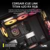 imageCORSAIR iCUE Link Titan 360 RX RGB Liquid CPU Cooler  360mm AIO  LowNoise  FlowDrive Cooling Engine  Intel LGA 18511700 AMD AM5AM4  3X RX120 RGB Fans  iCUE Link System Hub Included  WhiteBlack