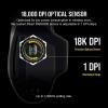 imageCorsair Dark Core RGB Pro SE Wireless FPSMOBA Gaming Mouse with Slipstream Technology Black Backlit RGB LED 18000 DPI Optical Qi Wireless Charging Certified