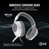 imageCorsair HS55 Surround v2 Multiplatform Gaming Headset  Dolby Atmos  Lightweight  MemoryFoam Leatherette  OmniDirectional Microphone  PC Mac PS5PS4 Xbox Series XS Switch Mobile  White