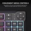 imageCorsair K55 CORE TKL RGB Gaming Keyboard  Tenkeyless 8Zone RGB Quiet Membrane Keys Spill Resistant Media Keys 1000Hz Polling  NA Layout  Black