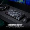 imageCorsair K65 Plus Wireless 75 RGB HotSwappable Mechanical Gaming Keyboard  PreLubricated MLX Fusion Tactile Switches  DualLayer Sound Dampening  PBT Keycaps  QWERTY NA  BlackMLX Red Linear Switches
