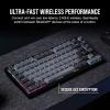 imageCorsair K65 Plus Wireless 75 RGB HotSwappable Mechanical Gaming Keyboard  PreLubricated MLX Fusion Tactile Switches  DualLayer Sound Dampening  PBT Keycaps  QWERTY NA  BlackMLX Red Linear Switches