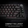 imageCorsair K65 Plus Wireless 75 RGB HotSwappable Mechanical Gaming Keyboard  PreLubricated MLX Fusion Tactile Switches  DualLayer Sound Dampening  PBT Keycaps  QWERTY NA  BlackMLX Fusion Tactile Switches
