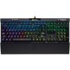 imageCorsair K70 CORE RGB Mechanical Wired Gaming Keyboard  PreLubed MLX Red Linear Switches SOCD ABS DoubleShot Keycaps Sound Dampening Media Control Dial 1000Hz Polling QWERTY NA  BlackCherry Speed Fast