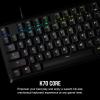 imageCorsair K70 CORE RGB Mechanical Wired Gaming Keyboard  PreLubed MLX Red Linear Switches SOCD ABS DoubleShot Keycaps Sound Dampening Media Control Dial 1000Hz Polling QWERTY NA  BlackK70 CORE