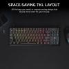 imageCorsair K70 CORE TKL RGB Tenkeyless Mechanical Wired Gaming Keyboard  PreLubed MLX Red v2 Linear Switches SOCD ABS DoubleShot Keycaps Sound Dampening 1000Hz Polling QWERTY NA  BlackWired