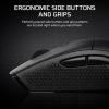 imageCorsair M55 Wireless Lightweight FPS Gaming Mouse  24GHz ampamp Bluetooth  24000 DPI  LongLasting Battery Life  Six Programmable Buttons  Textured Side Grips  BlackBlack