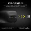 imageCorsair M75 AIR Wireless UltraLight FPS Gaming Mouse  26000 DPI  UltraFast Input  Symmetric Shape  iCUE Compatible  PC Mac  WhiteBlack
