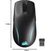 imageCorsair M75 Wireless RGB Lightweight FPS Gaming Mouse  26000 DPI  Swappable Side Buttons  iCUE Compatible  PC  WhiteBlack