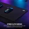 imageCorsair MM500 v2 Hybrid Cloth Gaming Large Mouse Pad  45cm x 40cm  SpillProof Coating  AntiFray Stitched Edges  NonSlip Rubber Base  Black366L x 118W inches