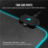 imageCorsair MM700 RGB Extended 3XL Cloth Gaming Mouse PadDesk Mat  Massive 1220mm x 610mm 48 x 24 Cloth Surface 360 ThreeZone RGB Lighting Two USB Ports  Black366L x 158W inches