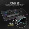 imageCorsair MM700 RGB Extended 3XL Cloth Gaming Mouse PadDesk Mat  Massive 1220mm x 610mm 48 x 24 Cloth Surface 360 ThreeZone RGB Lighting Two USB Ports  Black366L x 158W inches