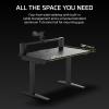 imageCorsair Platform4 Elevate  47 x 30 Inches Adjustable Height Electric Standing Computer Home Office Gaming Desk Memory Presets Cable Management USB Ports Monitor Arm Included  BlackBlack