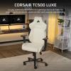 imageCorsair TC500 Luxe Gaming Chair  Premium Breathable Fabric  Wide Seat  FiveWay Adjustable Armrests  Adjustable Builtin Lumbar Support  90160 Degree Recline  ShadowWhite