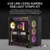 imageCorsair iCUE Link LS430 Aurora RGB Light Strips 430mm Kit  2X Magnetic Diffused Individually Addressable RGB LED Strips  iCUE Link Adapter and ARGB to iCUE 3Pin Adapter Cable Included350mm