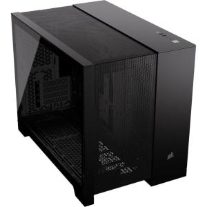 imageCORSAIR 2500D Airflow mATX PC Case  No Fans Included  DualChamber Design  Wide Cooling Flexibility  Reverse Connection Motherboard Compatible  Black