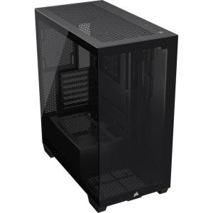 imageCORSAIR 3500X ARGB MidTower ATX PC Case  Panoramic Tempered Glass  Reverse Connection Motherboard Compatible  3X CORSAIR RS120 ARGB Fans Included  BlackBlack