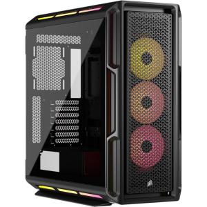 imageCORSAIR iCUE Link 5000T LX RGB MidTower ATX PC Case  3X PreInstalled LX120 RGB Fans Integrated Aurora RGB Light Strips Spacious Interior iCUE Link System Hub Included  BlackBlack