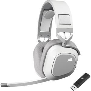 imageCorsair HS80 MAX Wireless 24GHz Bluetooth Gaming Headset  Low Latency Dolby Atmos SonarWorks SoundID Broadcast Quality Microphone High Battery Life  PC Mac PS5 PS4 Mobile  WhiteWhite